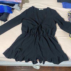 Cute Black Romper